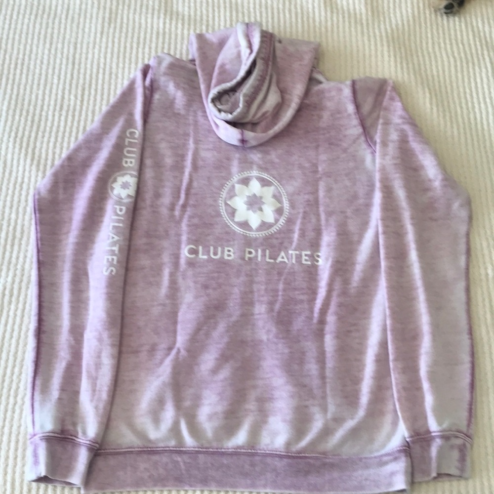 Club Pilates burnout zip up hoodie